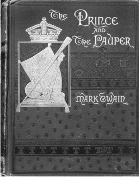 Обложка первого издания романа «Принц и нищий». 1881 г.